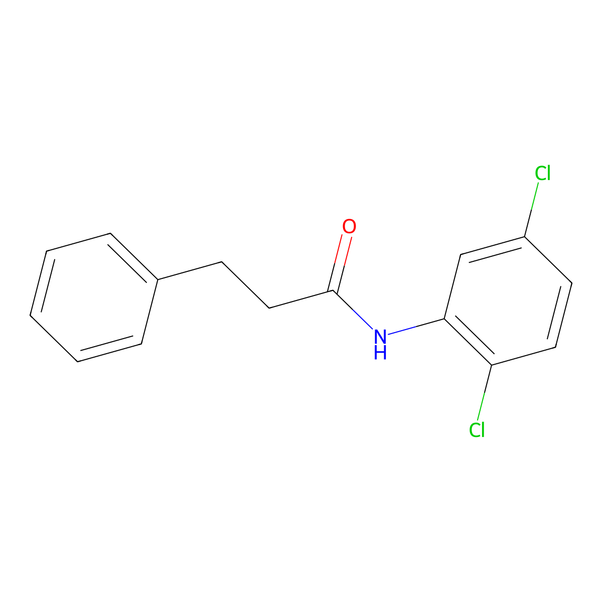 N-(2,5-dichlorophenyl)-3-phenylpropanamide molecular structure, CAS 310873-64-4