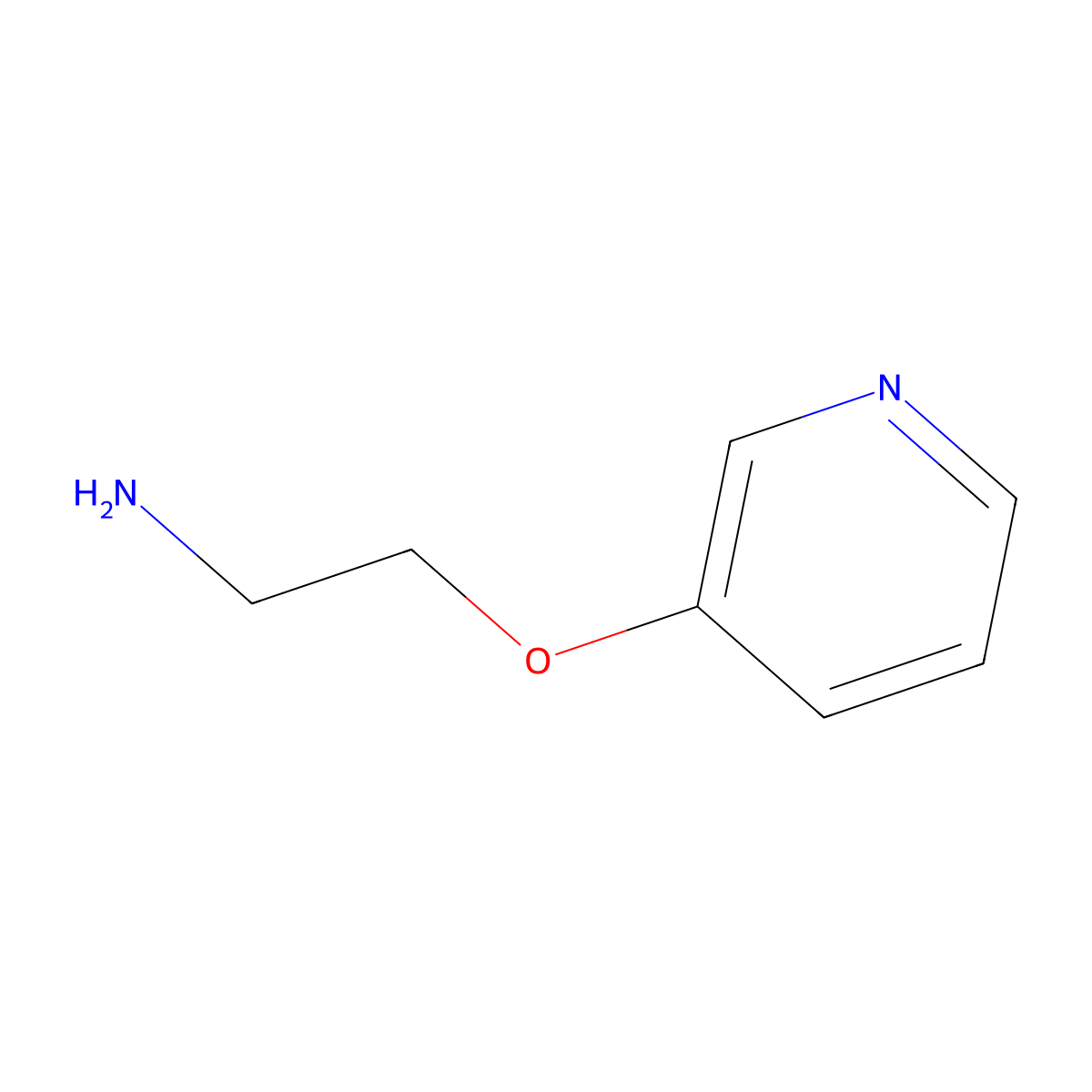 3-(2-Aminoethoxy)pyridine molecular structure, CAS 310880-25-2