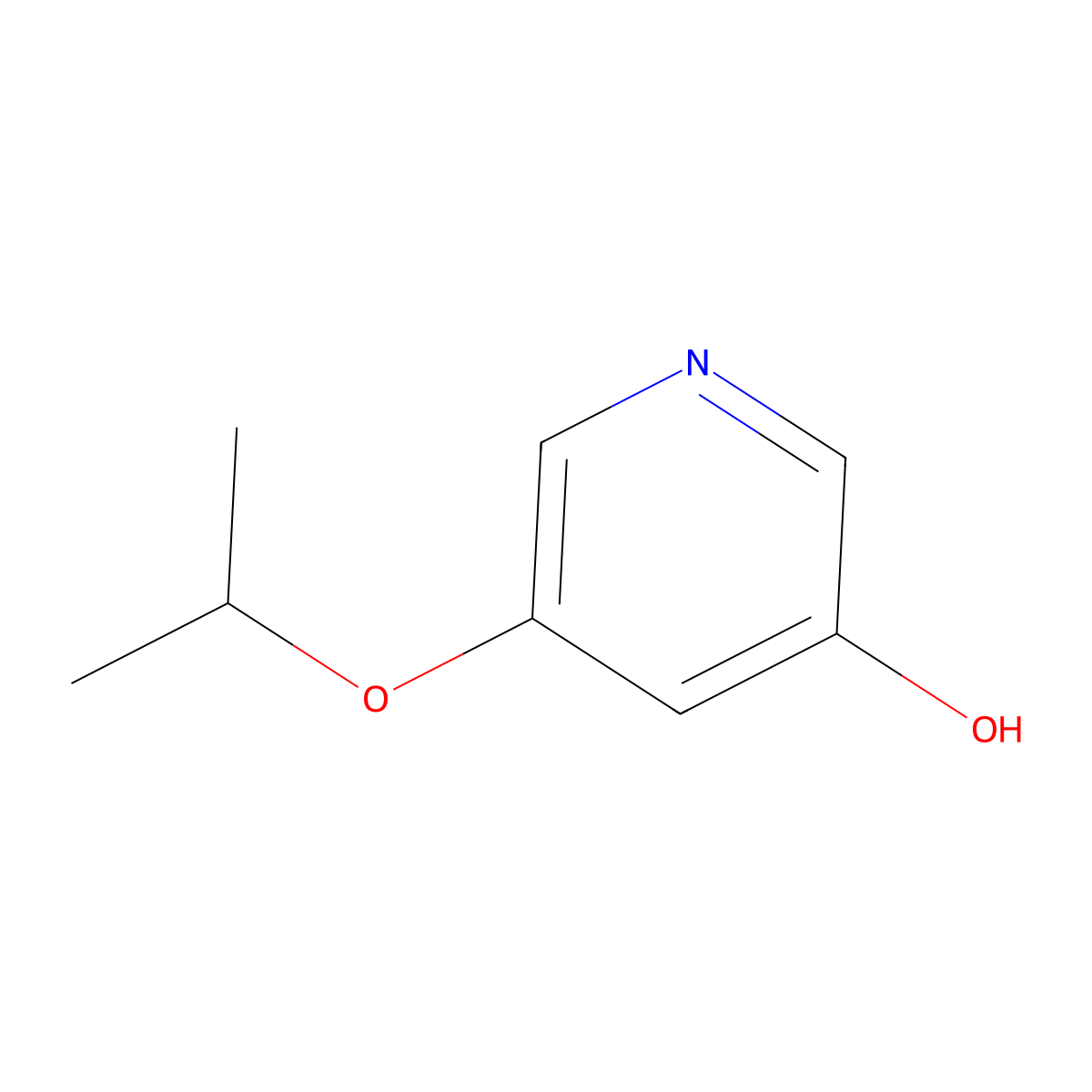 5-Isopropoxypyridin-3-OL molecular structure, CAS 310881-39-1
