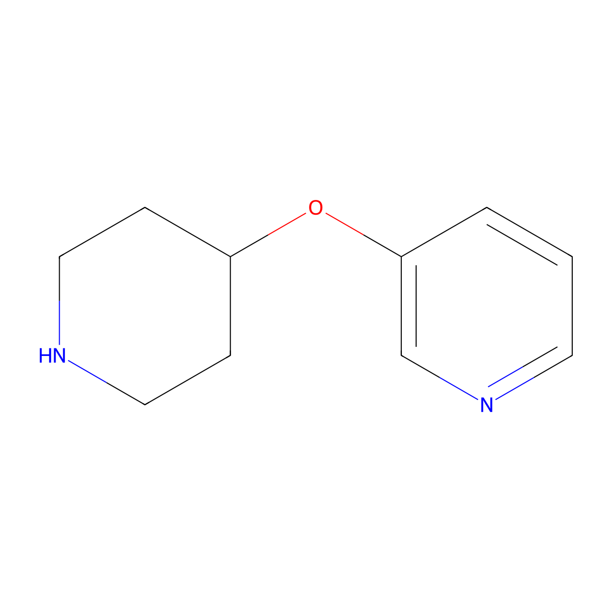 3-(Piperidin-4-yloxy)pyridine molecular structure, CAS 310881-48-2