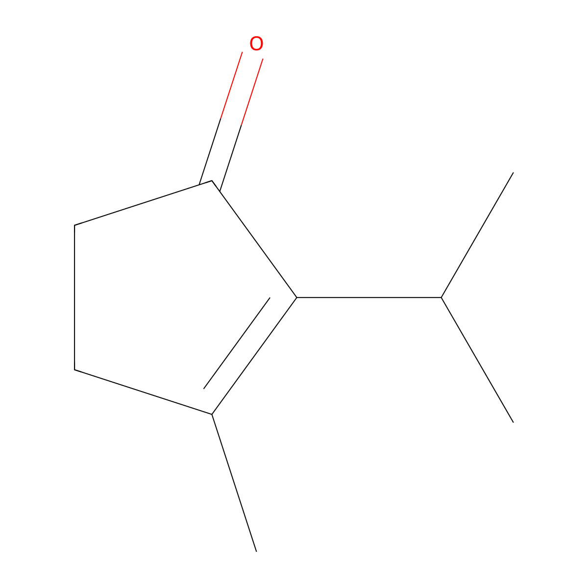 2-Isopropyl-3-methyl-2-cyclopentenone molecular structure, CAS 31089-24-4