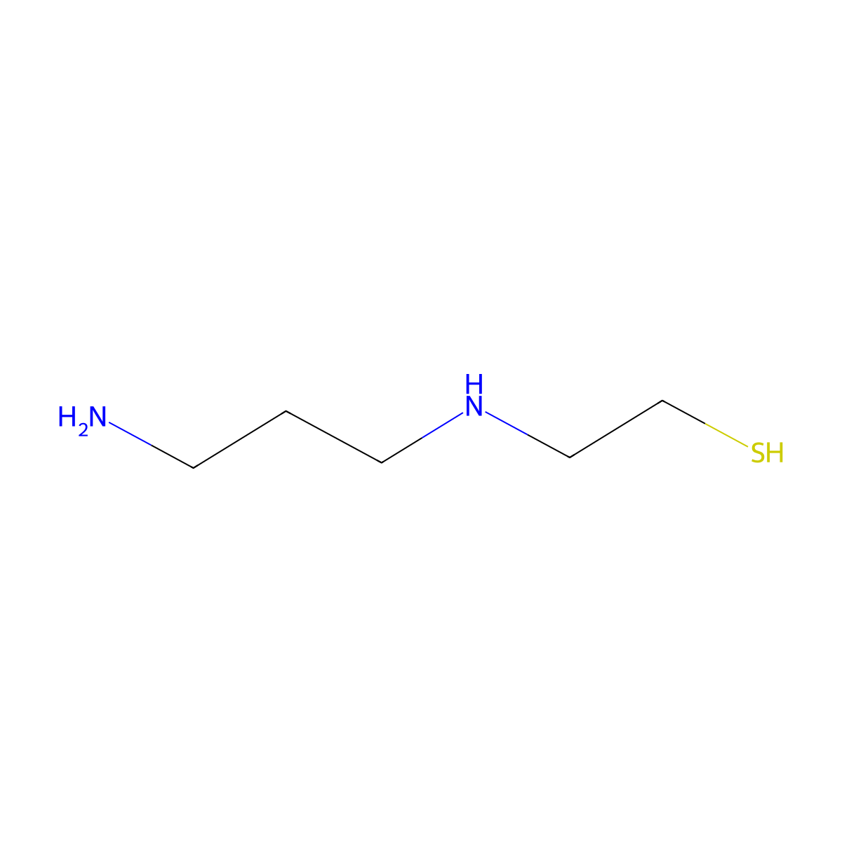 2-((3-Aminopropyl)amino)ethanethiol molecular structure, CAS 31098-42-7