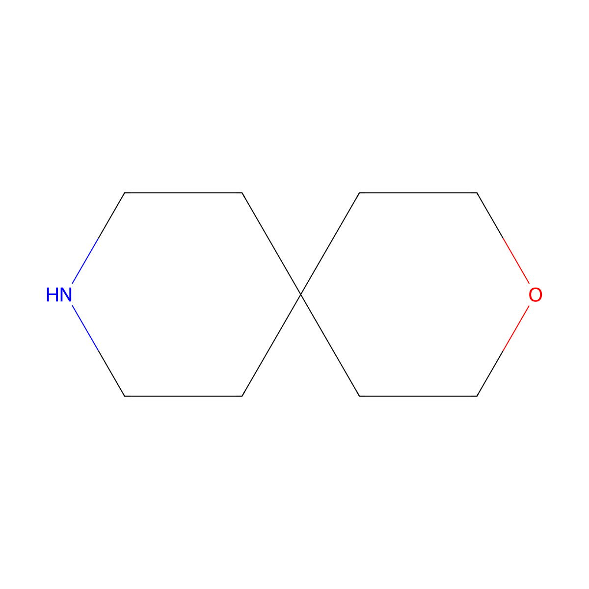 3-Oxa-9-azaspiro[5.5]undecane molecular structure, CAS 311-21-7