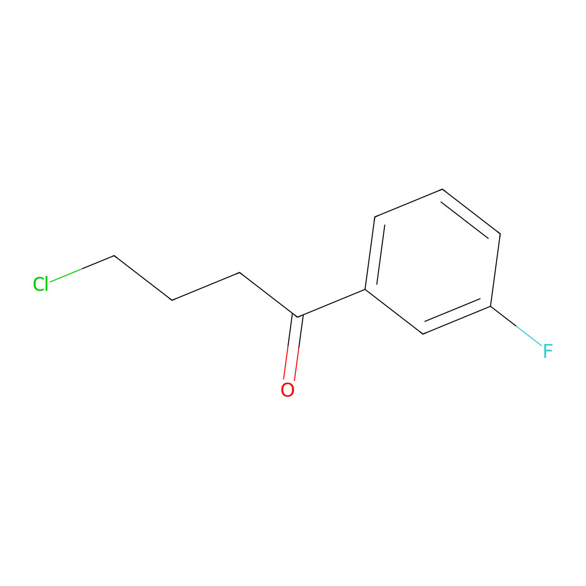 4-Chloro-1-(3-fluorophenyl)-1-oxobutane molecular structure, CAS 3110-52-9