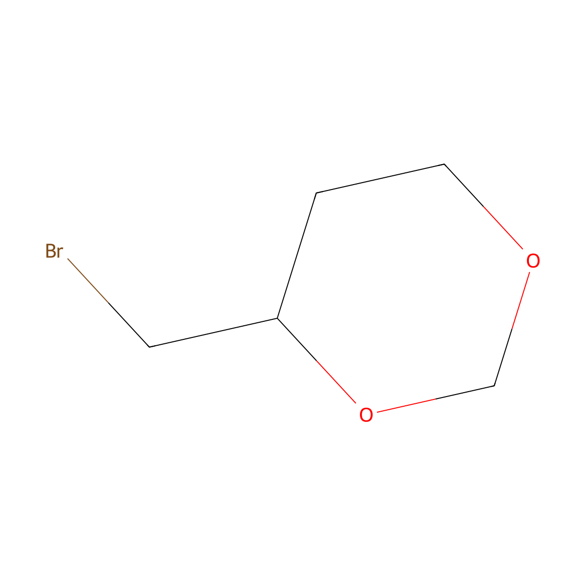 4-(Bromomethyl)-1,3-dioxane molecular structure, CAS 31100-39-7