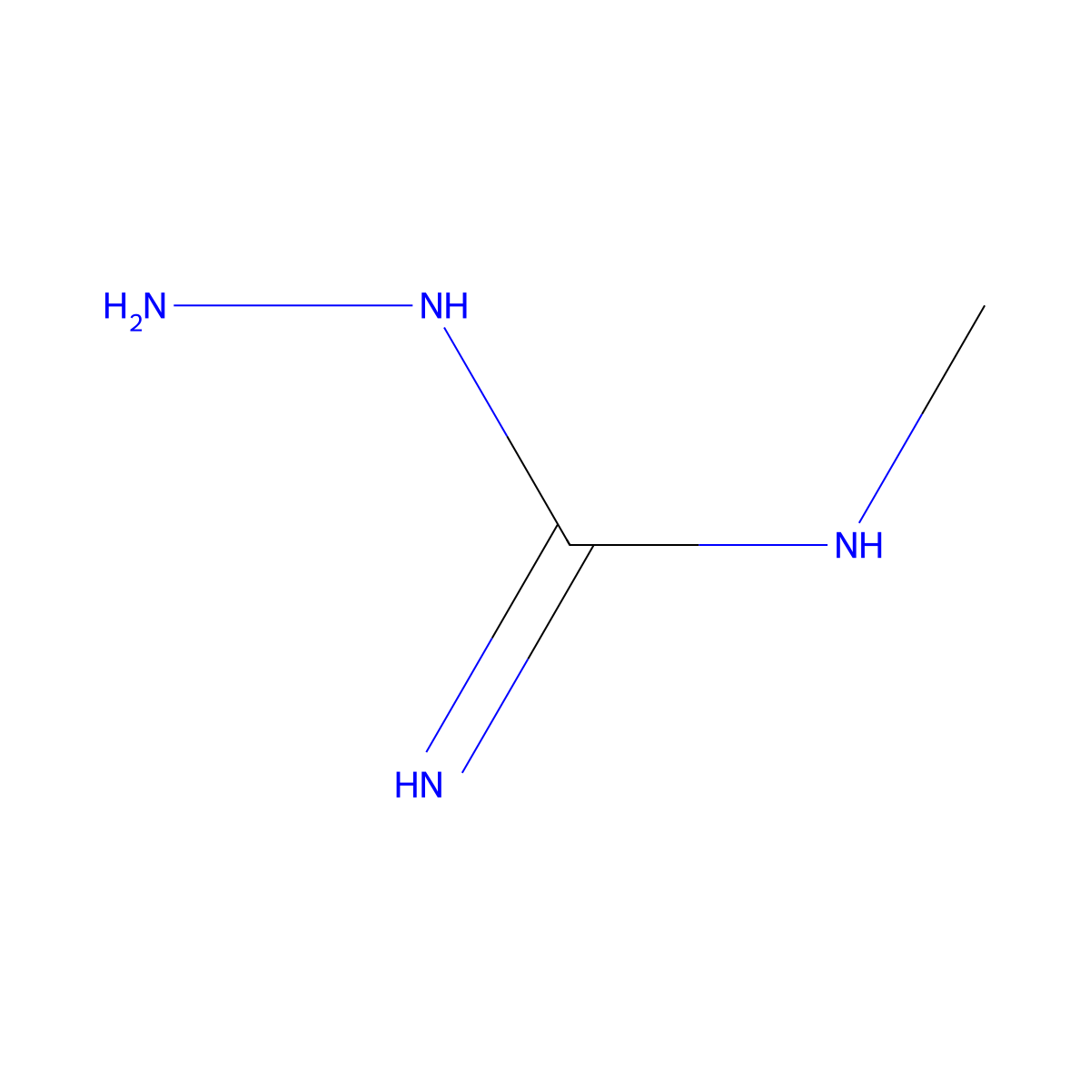 1-Amino-3-methylguanidine molecular structure, CAS 31106-59-9