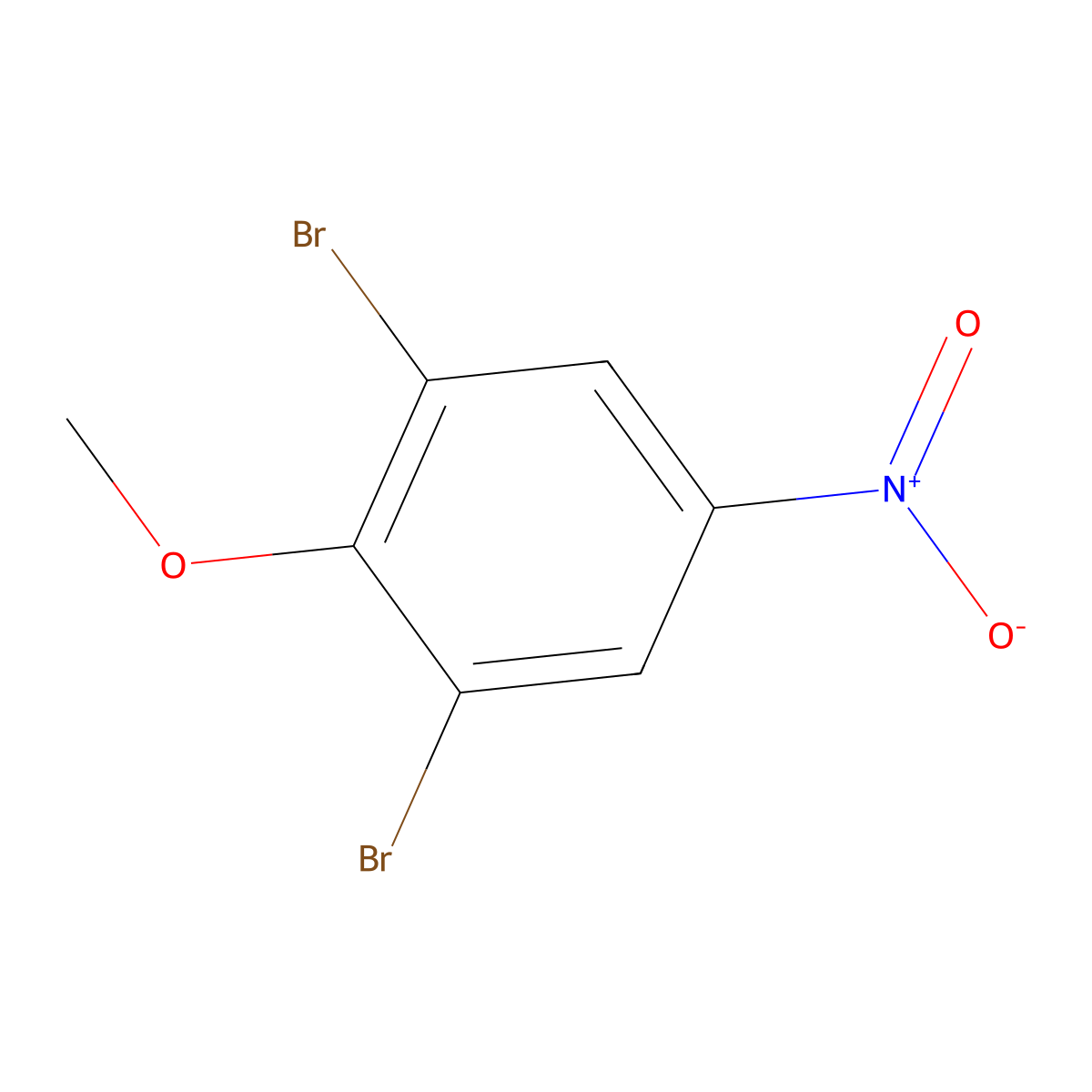 1,3-Dibromo-2-methoxy-5-nitrobenzene molecular structure, CAS 31106-74-8