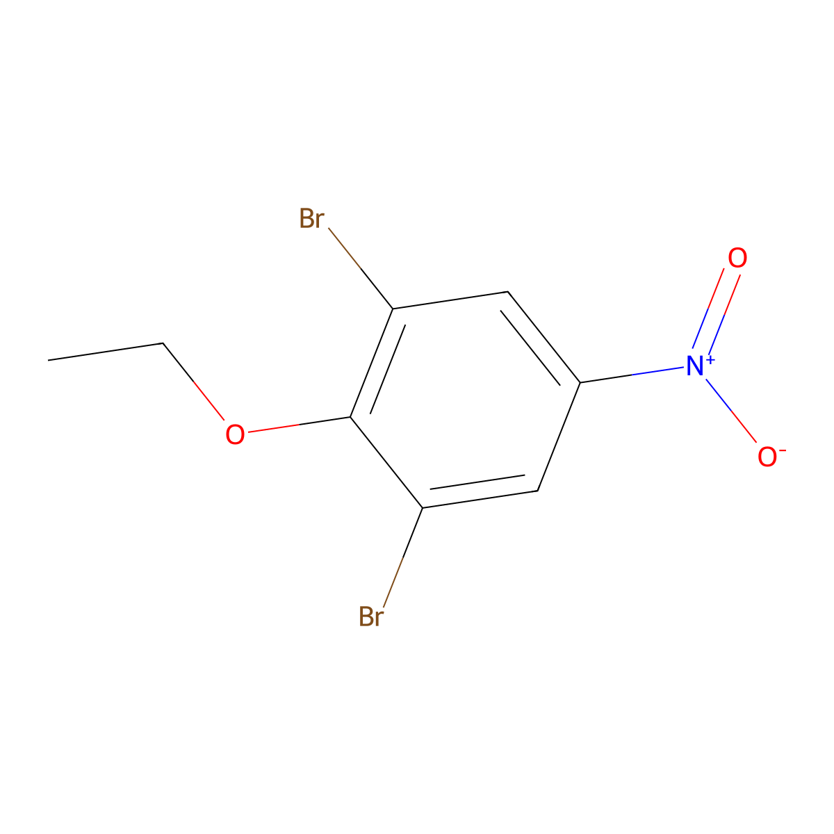 1,3-Dibromo-2-ethoxy-5-nitrobenzene molecular structure, CAS 31106-76-0