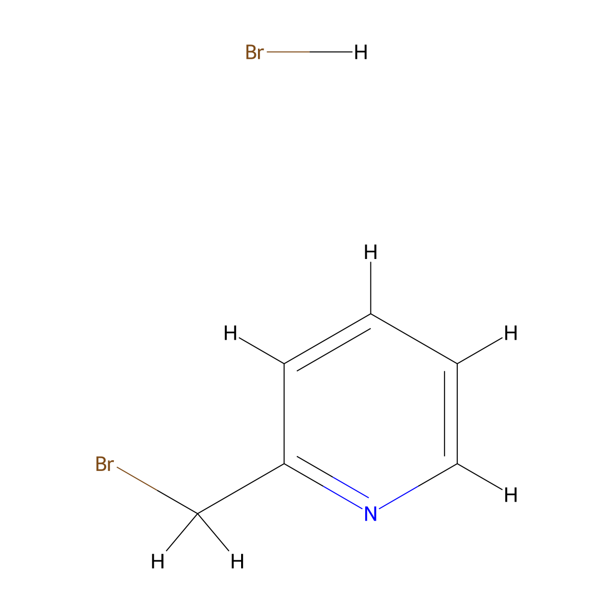 2-(Bromomethyl)pyridine hydrobromide molecular structure, CAS 31106-82-8