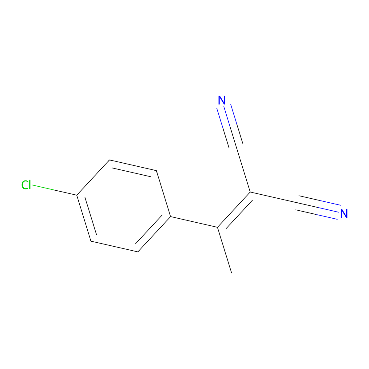 2-[1-(4-Chlorophenyl)ethylidene]malononitrile molecular structure, CAS 3111-60-2