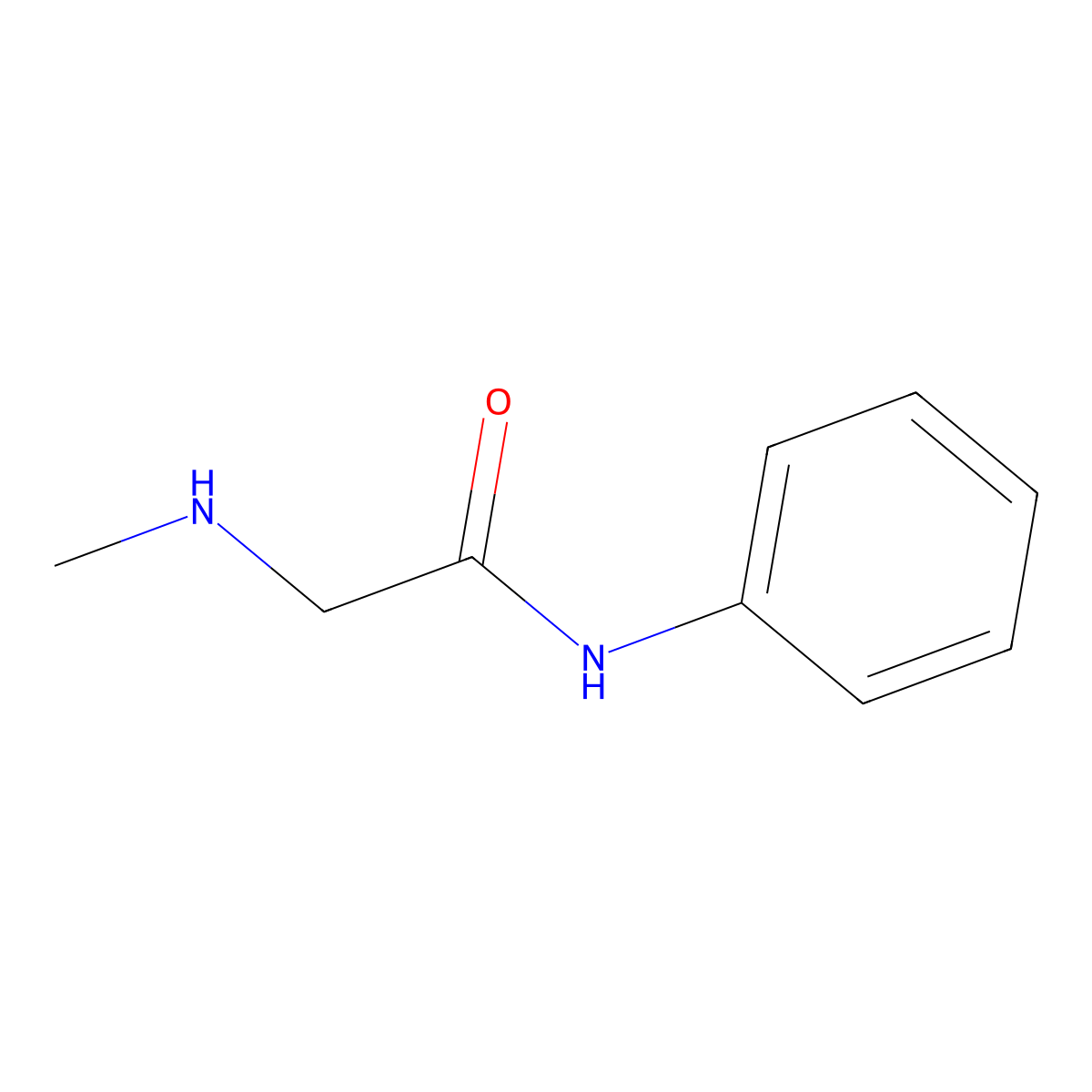 2-(methylamino)-N-phenylacetamide molecular structure, CAS 31110-53-9