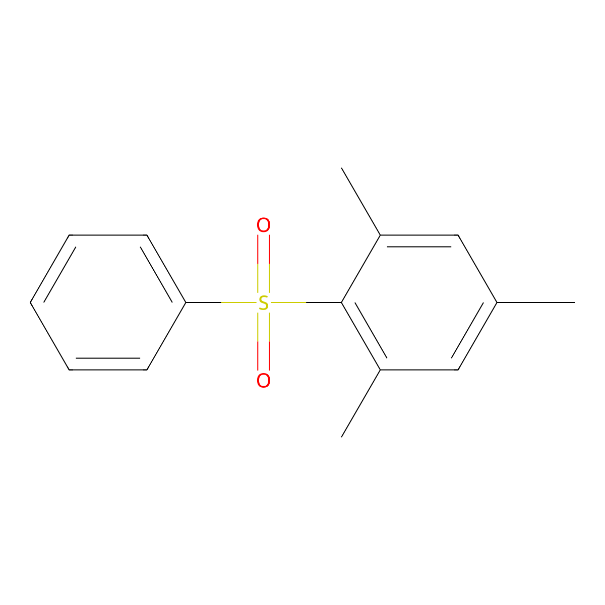 Mesityl phenyl sulfone molecular structure, CAS 3112-82-1