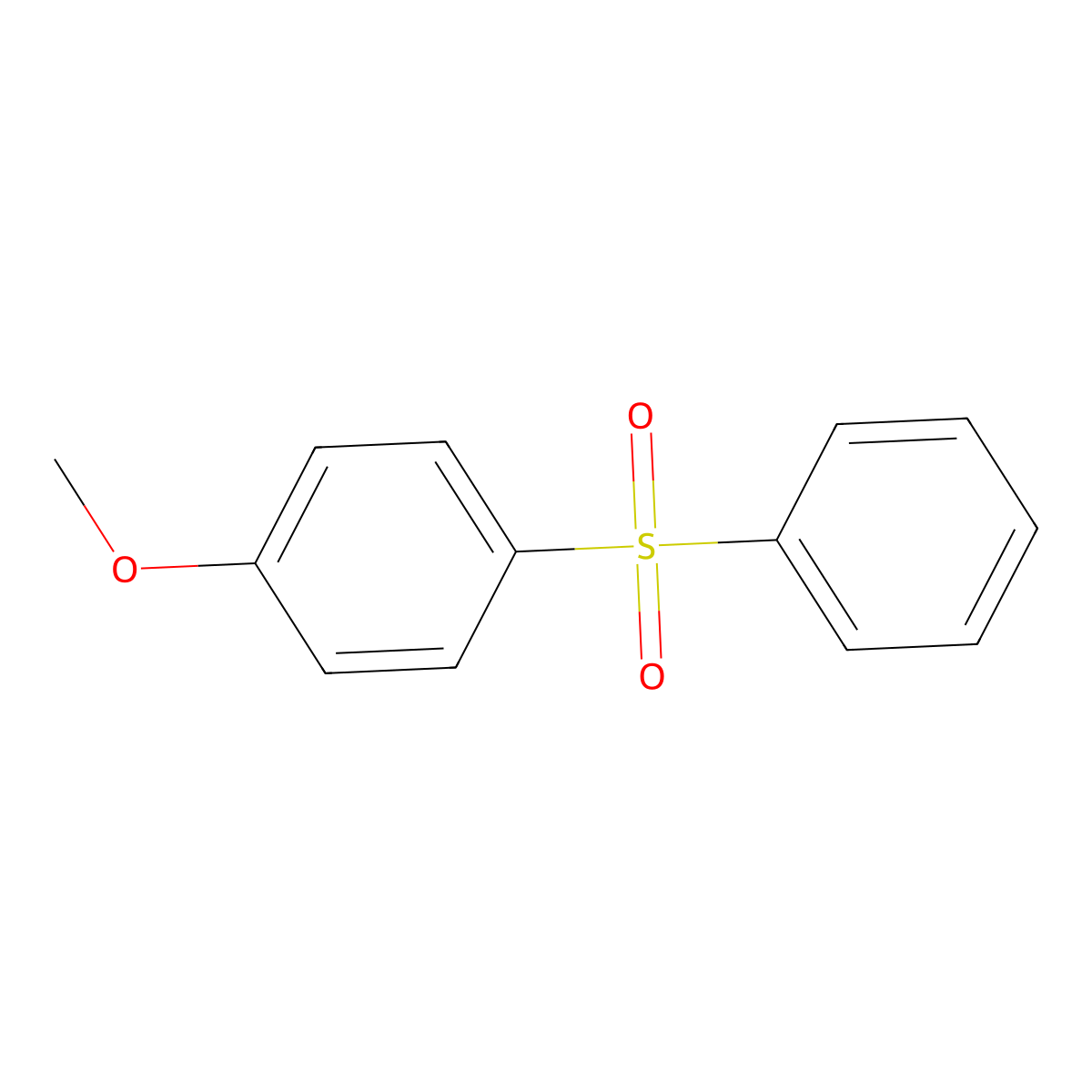1-Methoxy-4-(phenylsulfonyl)benzene molecular structure, CAS 3112-84-3
