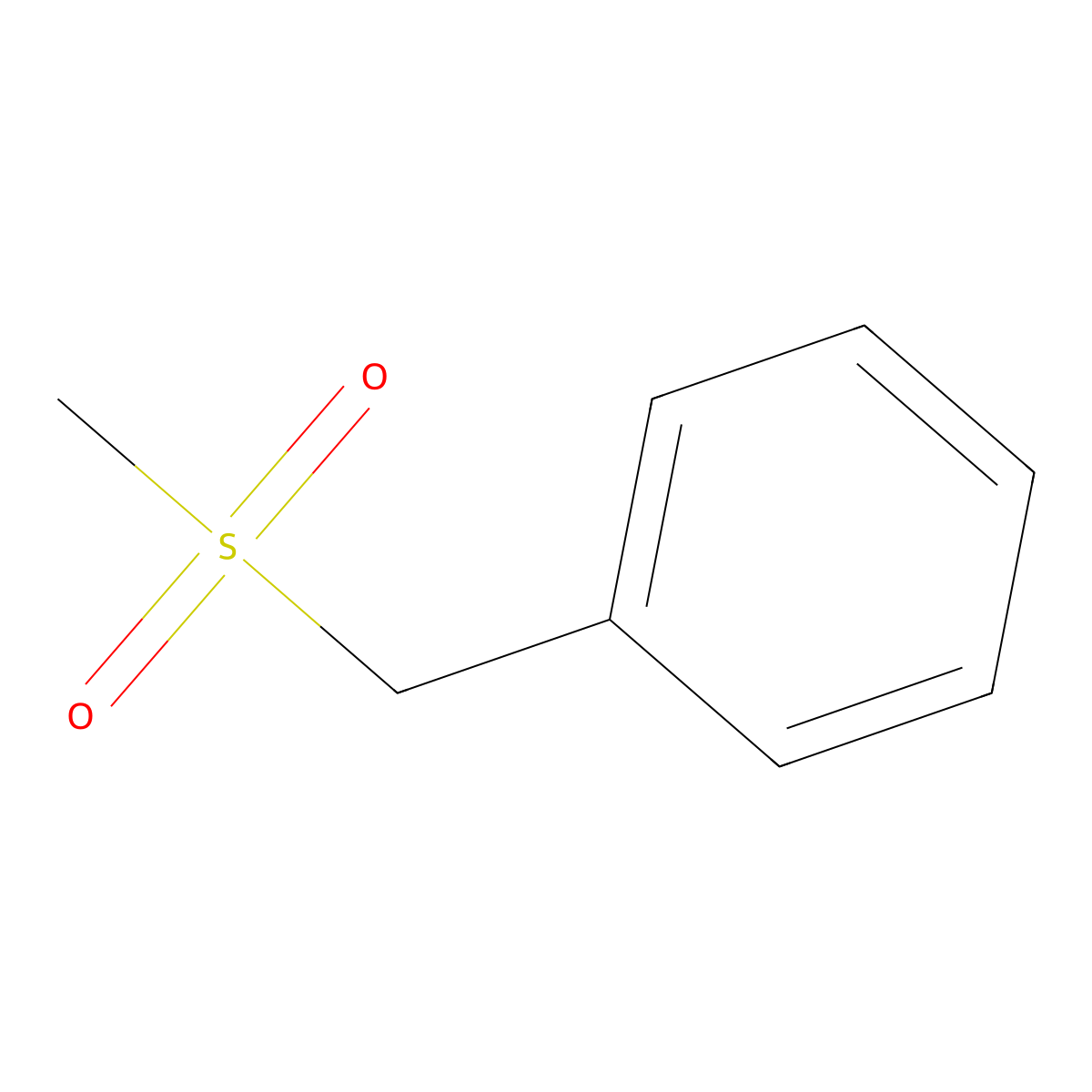 alpha-(Methylsulphonyl)toluene molecular structure, CAS 3112-90-1