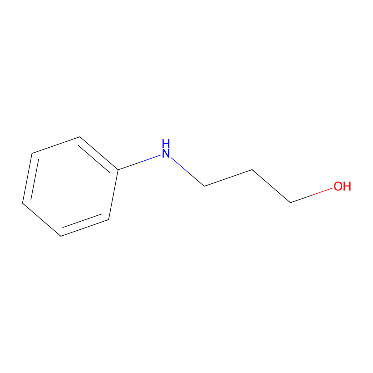 3-(Phenylamino)propan-1-ol molecular structure, CAS 31121-11-6