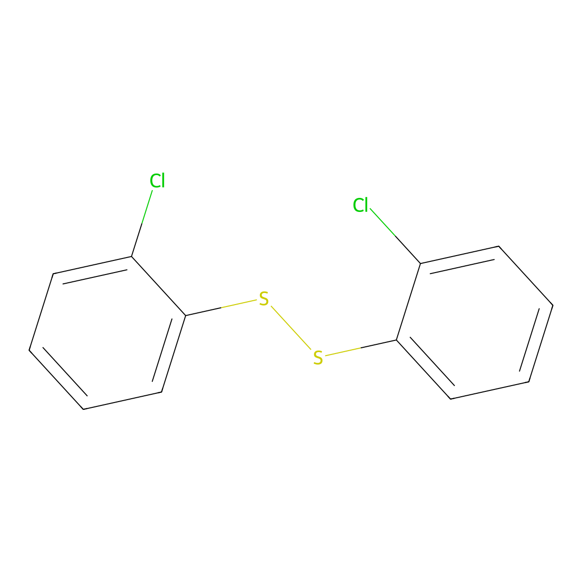 1,1'-Disulfanediylbis(2-chlorobenzene) molecular structure, CAS 31121-19-4