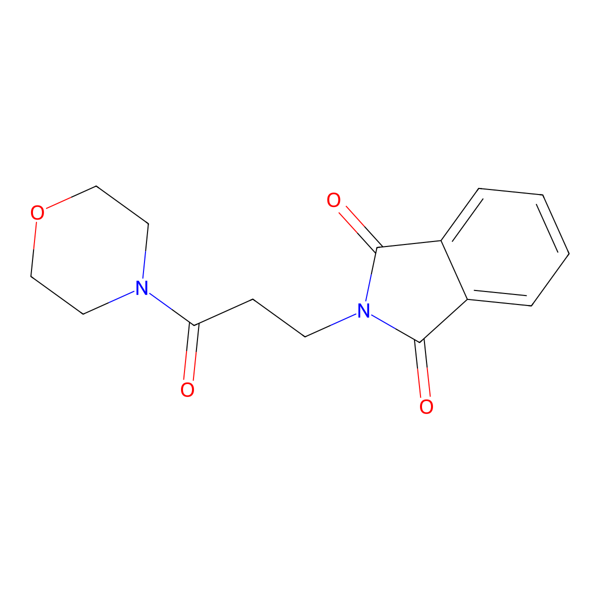 N-(3-Morpholino-3-oxopropyl)phthalimide molecular structure, CAS 31122-63-1