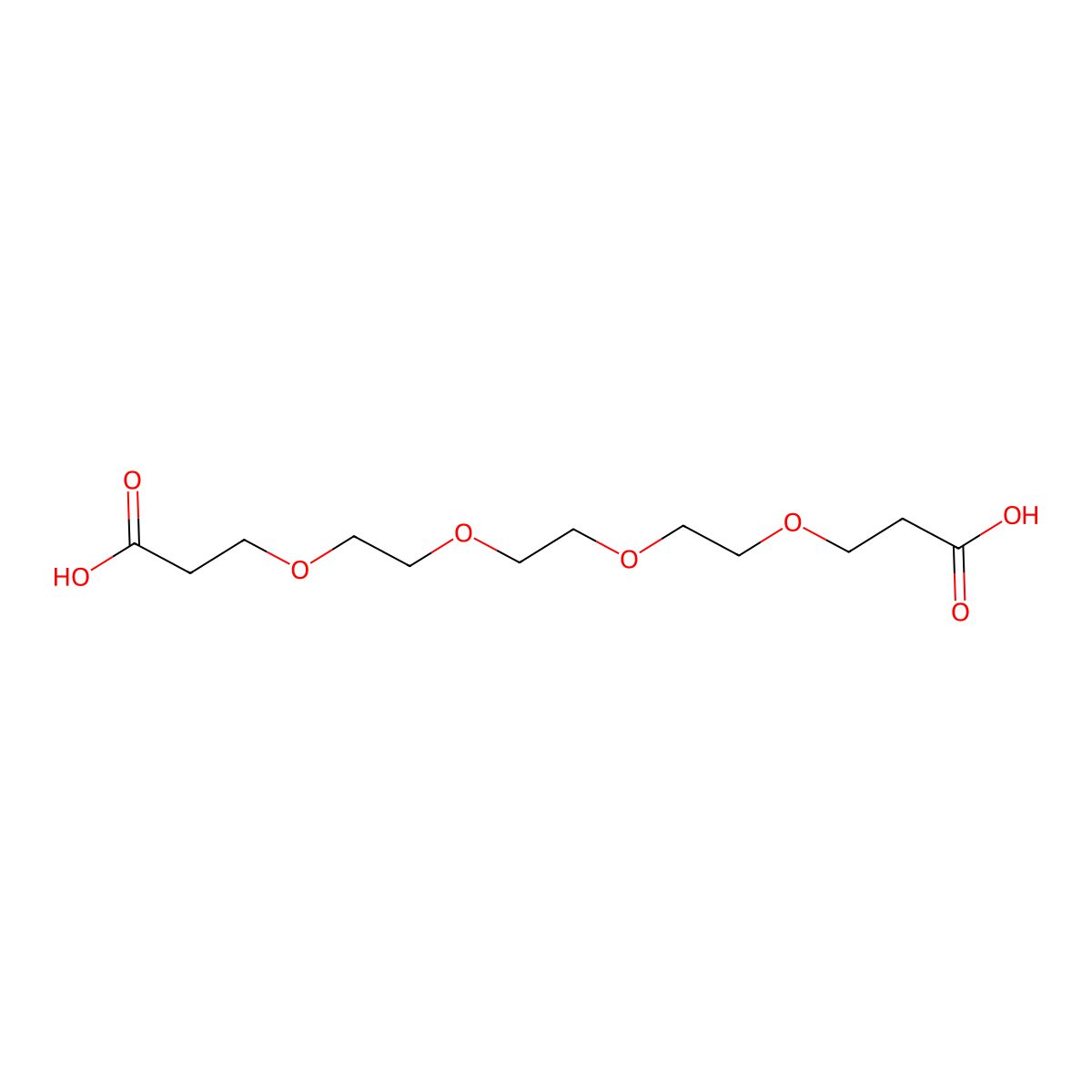 Bis-PEG4-acid molecular structure, CAS 31127-85-2