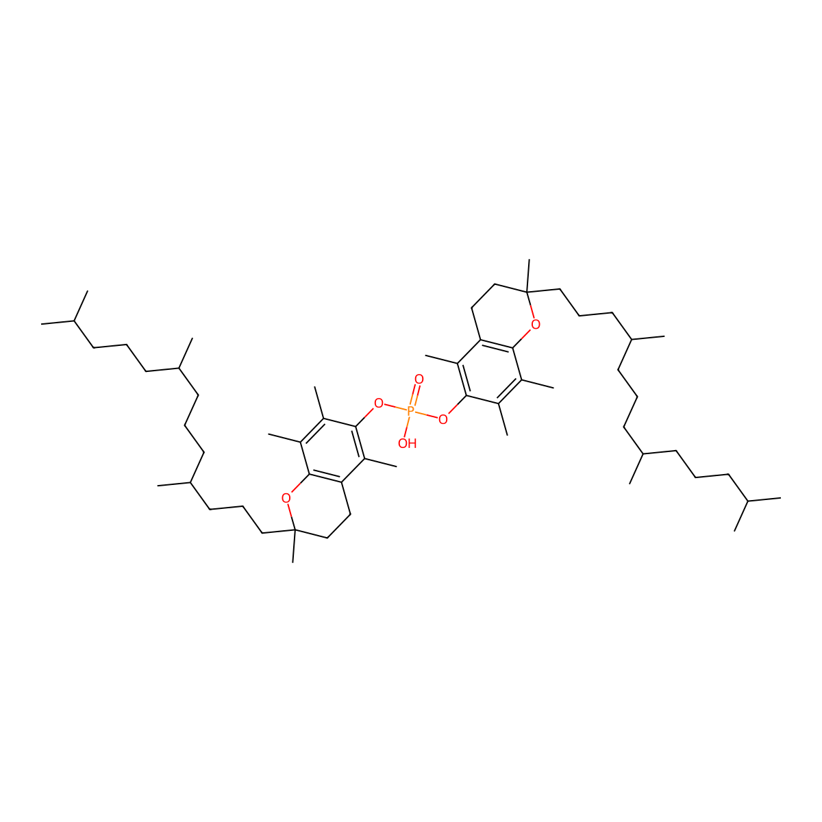 Di(a-tocopherol) Phosphate (>85%) molecular structure, CAS 311313-37-8
