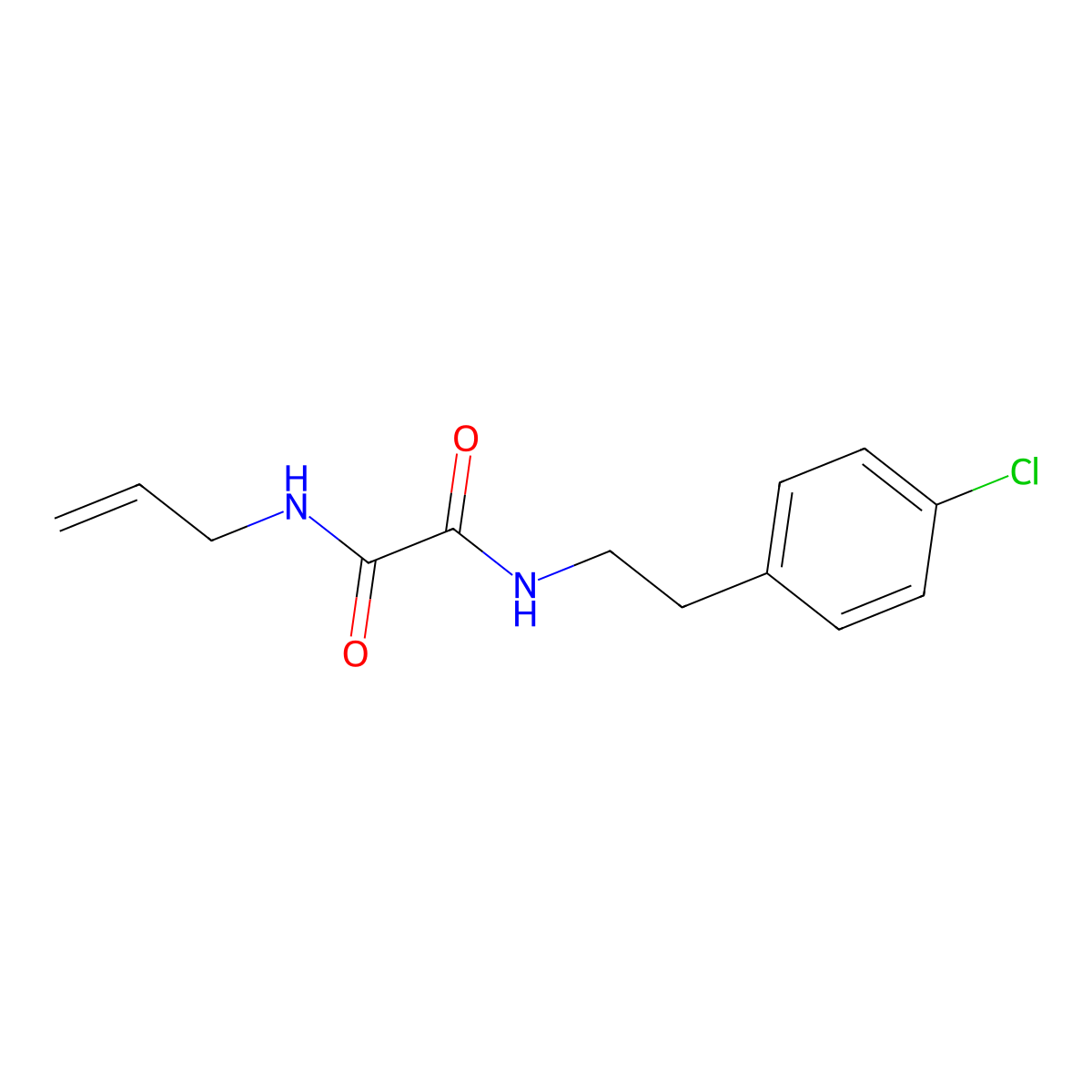 N1-allyl-N2-(4-chlorophenethyl)oxalamide molecular structure, CAS 311314-34-8