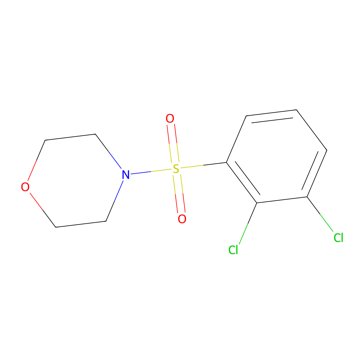 4-[(2,3-Dichlorophenyl)sulfonyl]morpholine molecular structure, CAS 311315-85-2