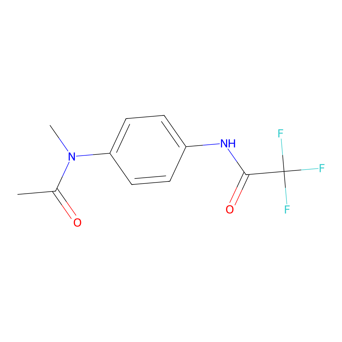N-{4-[acetyl(methyl)amino]phenyl}-2,2,2-trifluoroacetamide molecular structure, CAS 311316-03-7