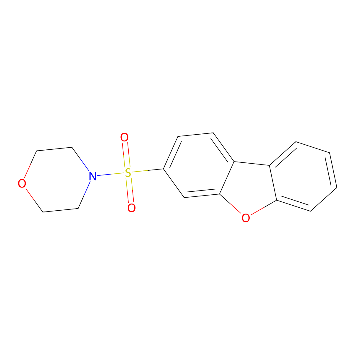 4-Dibenzofuran-3-ylsulfonylmorpholine molecular structure, CAS 311323-21-4