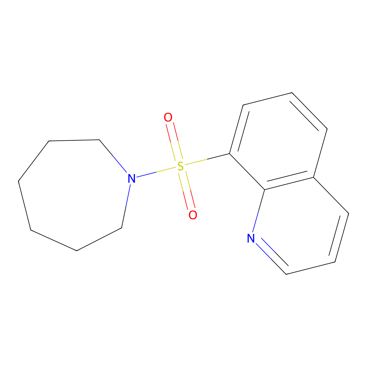 8-(Azepan-1-ylsulfonyl)quinoline molecular structure, CAS 311324-12-6