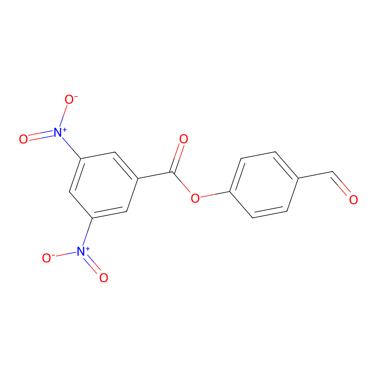 4-Formylphenyl 3,5-dinitrobenzoate molecular structure, CAS 311330-89-9
