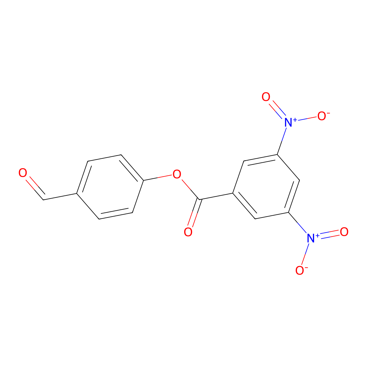 4-Formylphenyl 3,5-dinitrobenzoate molecular structure, CAS 311330-89-9