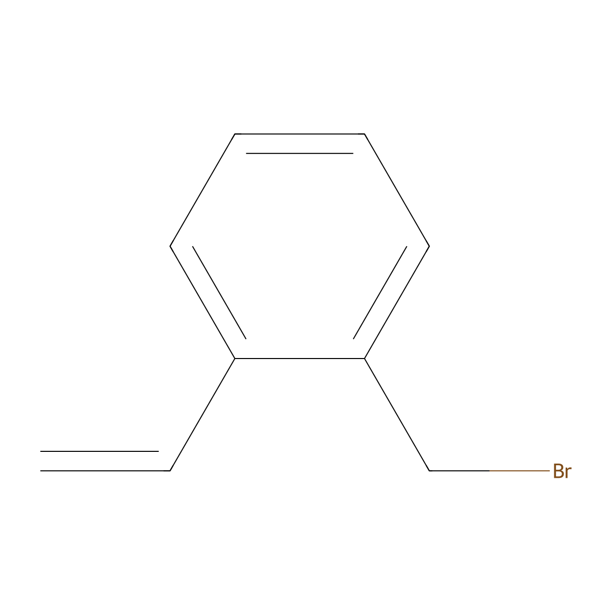 1-(Bromomethyl)-2-ethenylbenzene molecular structure, CAS 31134-43-7