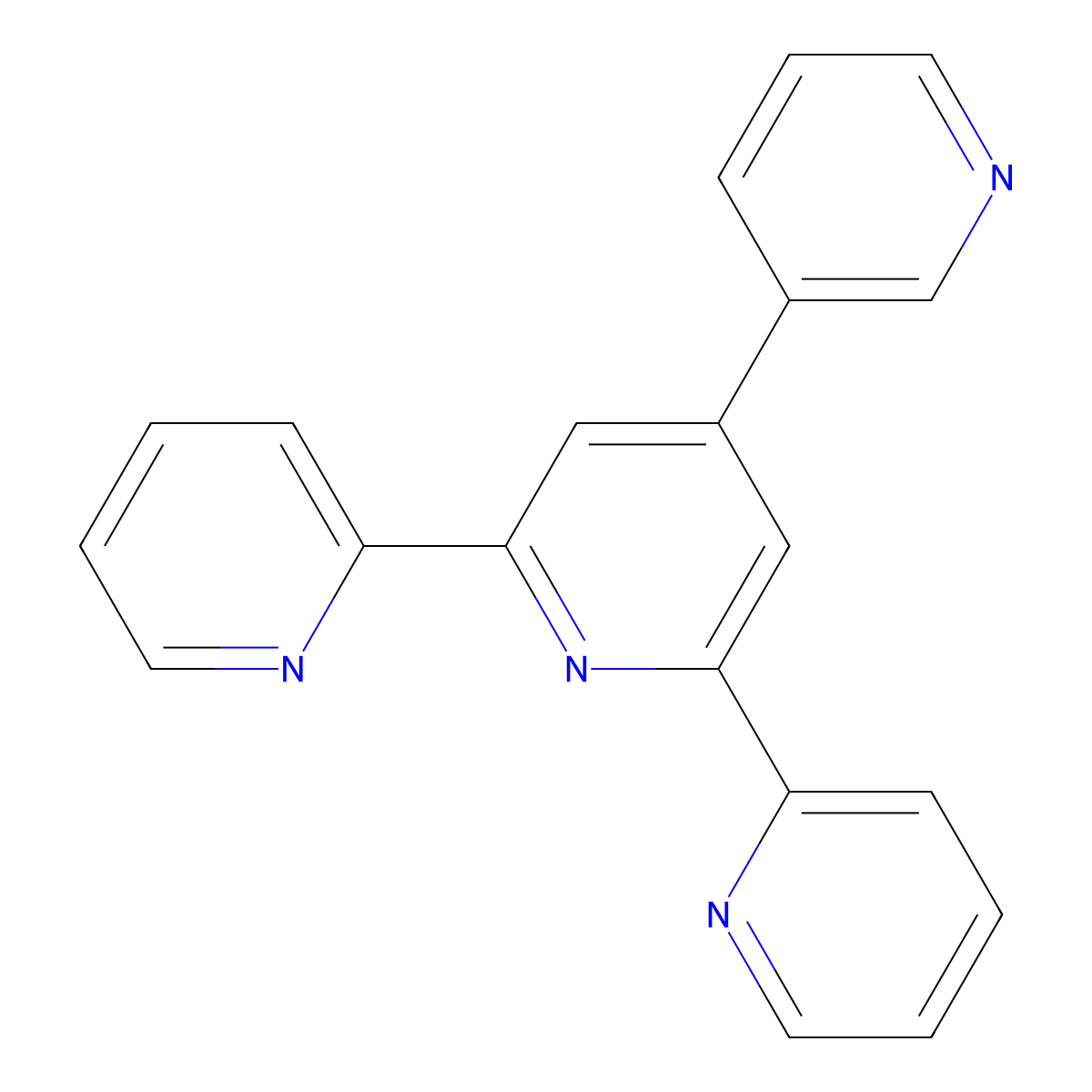 4'-(Pyridin-3-yl)-2,2':6',2''-terpyridine molecular structure, CAS 311341-20-5