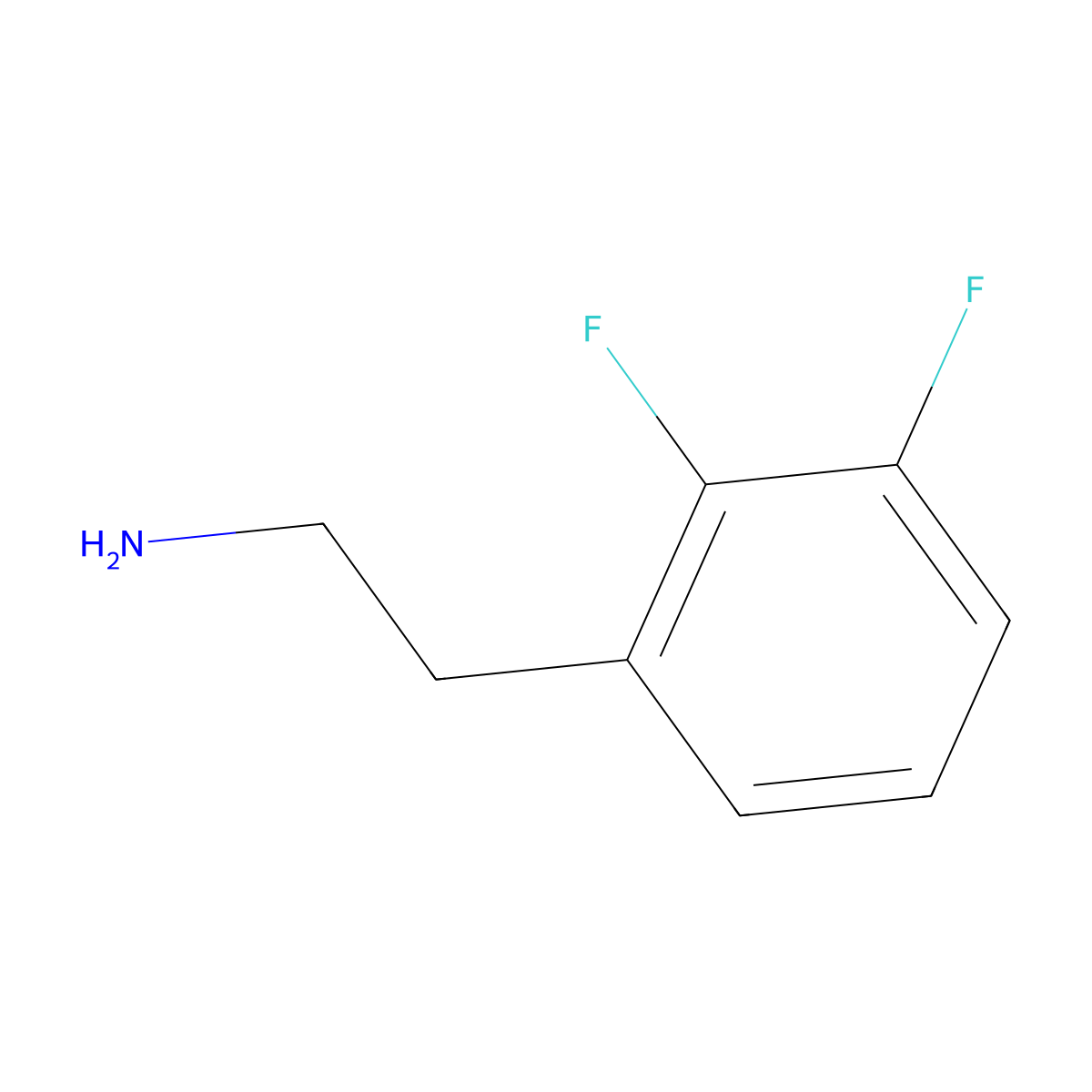 Benzeneethanamine, 2,3-difluoro- molecular structure, CAS 311346-59-5