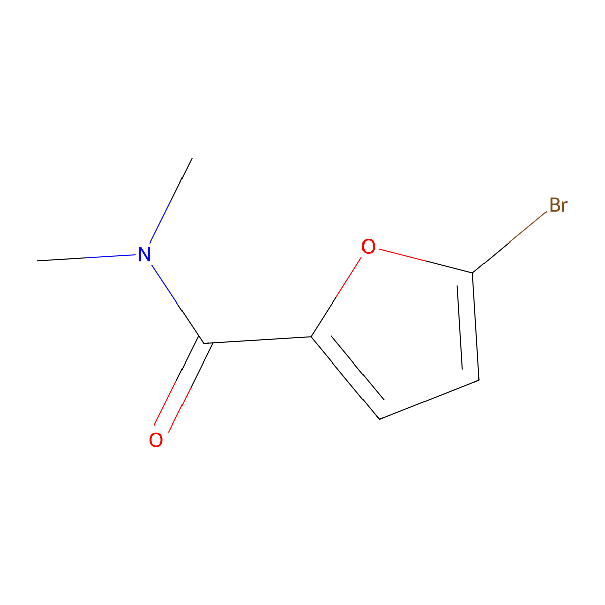 5-Bromo-N,N-dimethylfuran-2-carboxamide molecular structure, CAS 31136-79-5