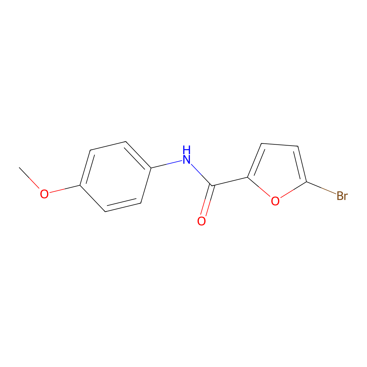 5-Bromo-n-(4-methoxyphenyl)-2-furamide molecular structure, CAS 31136-81-9