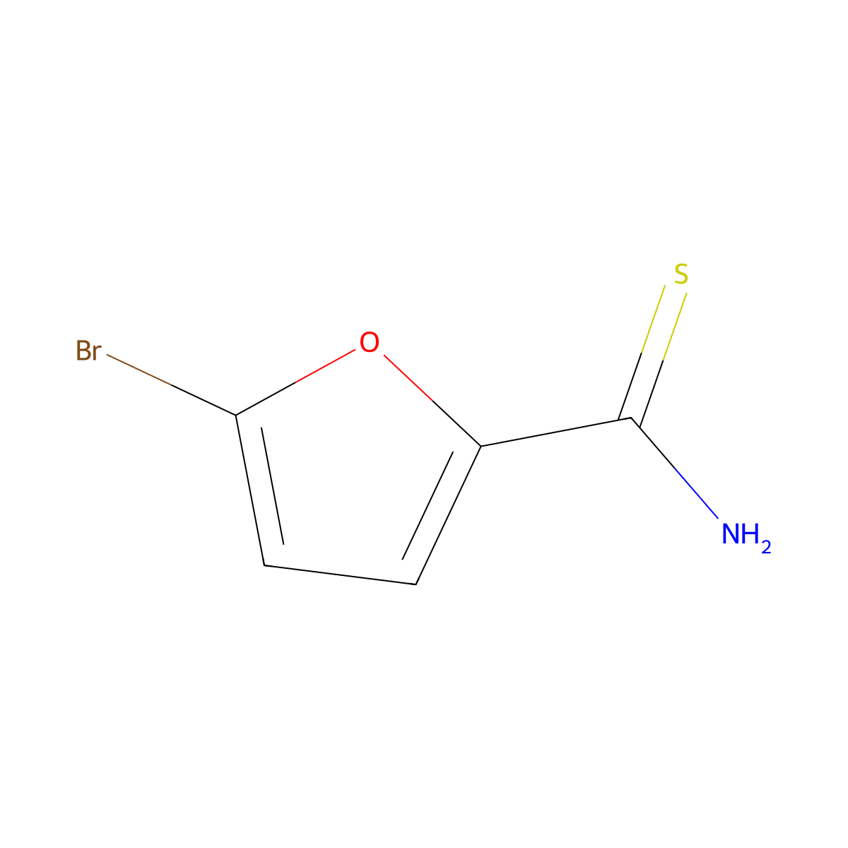 5-Bromofuran-2-carbothioamide molecular structure, CAS 31136-83-1