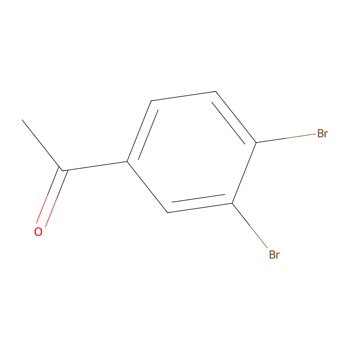1-(3,4-Dibromophenyl)ethan-1-one molecular structure, CAS 3114-30-5