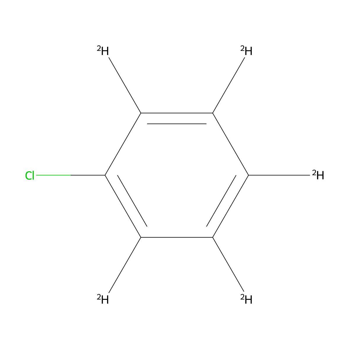 Chloro(2H5)benzene molecular structure, CAS 3114-55-4