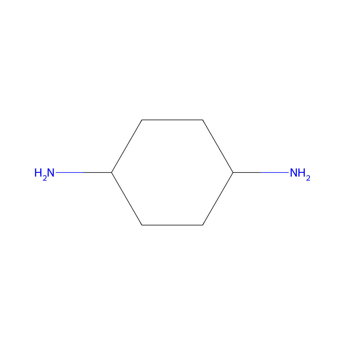 1,4-Diaminocyclohexane molecular structure, CAS 3114-70-3