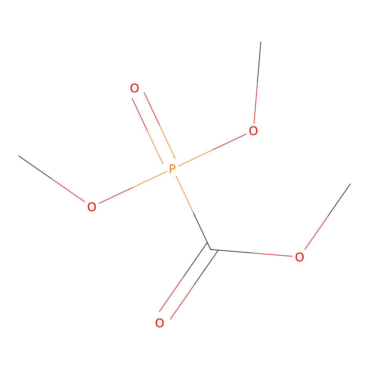 Trimethyl phosphonoformate molecular structure, CAS 31142-23-1