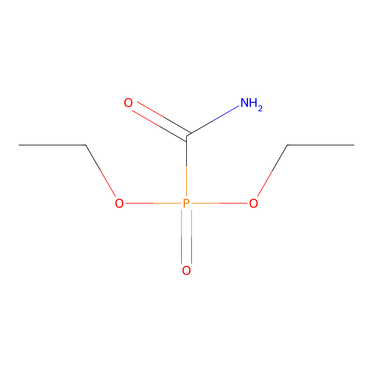 Diethyl carbamoylphosphonate molecular structure, CAS 31142-29-7