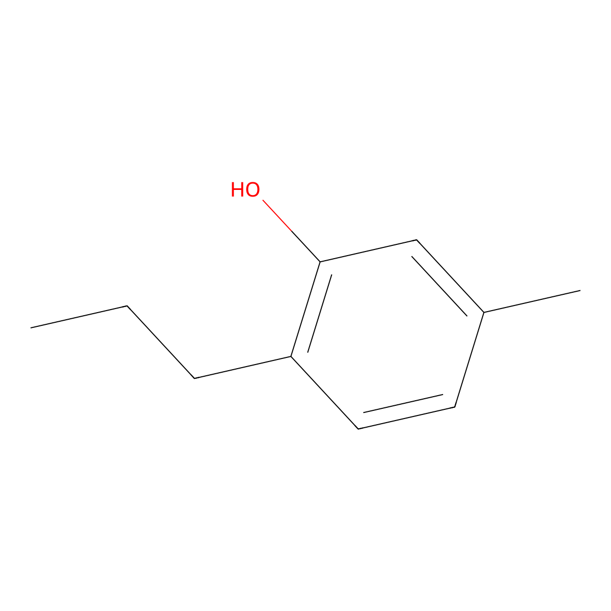 3-Methyl-6-propylphenol molecular structure, CAS 31143-55-2