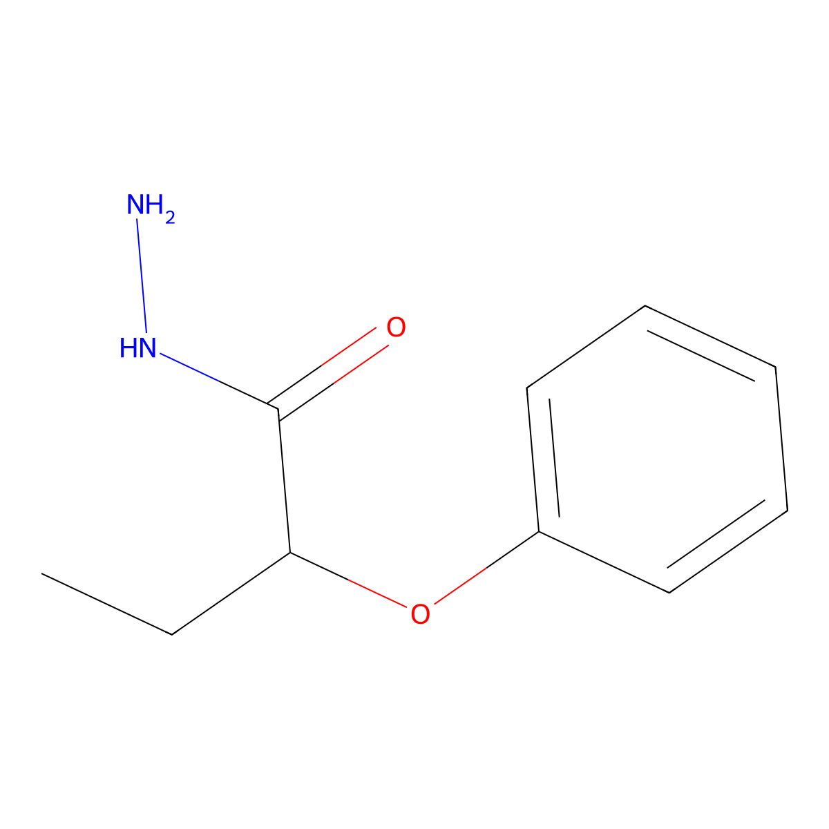 2-Phenoxybutanohydrazide molecular structure, CAS 31145-69-4