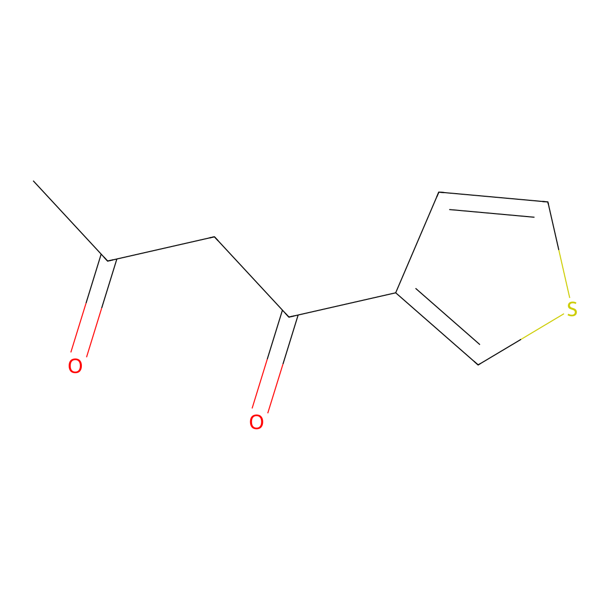 1-(Thiophen-3-yl)butane-1,3-dione molecular structure, CAS 3115-63-7