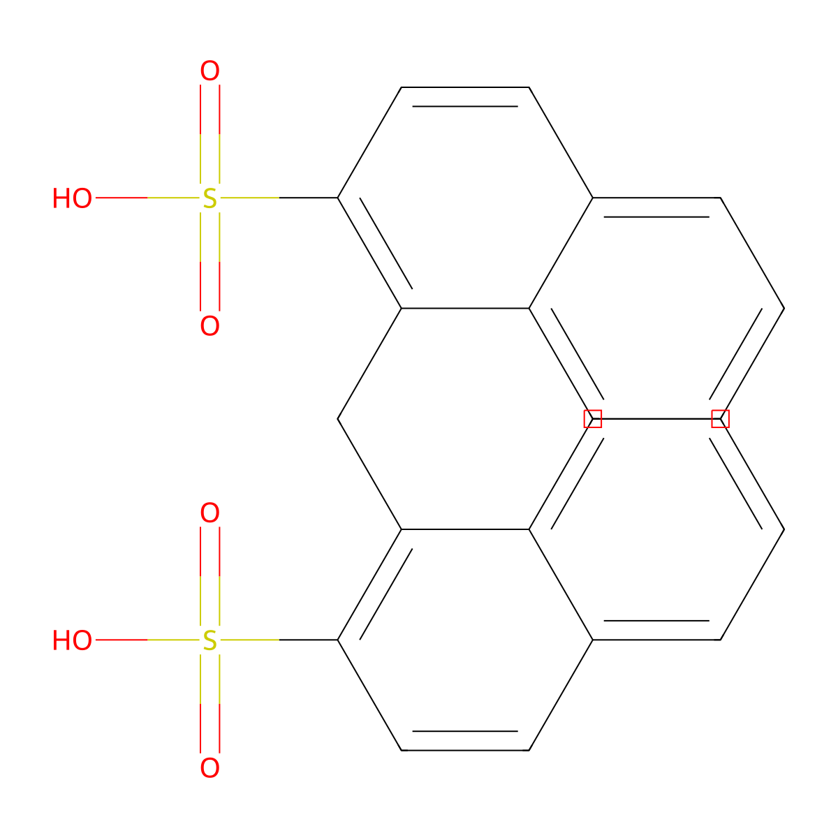 2-Naphthalenesulfonic acid, 1,1'-methylenebis- molecular structure, CAS 31154-87-7