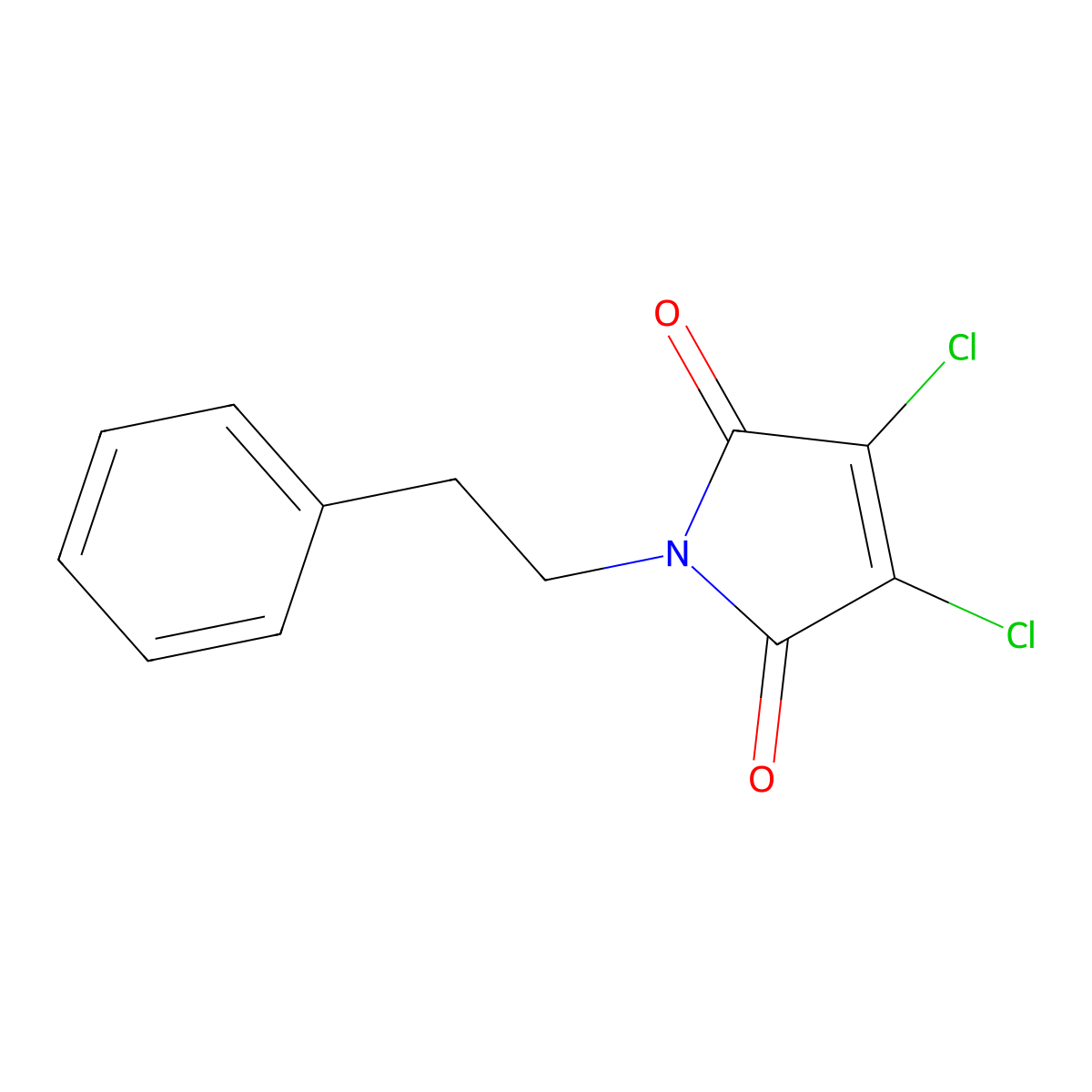2,3-Dichloro-N-phenethyl-maleimide molecular structure, CAS 3116-49-2