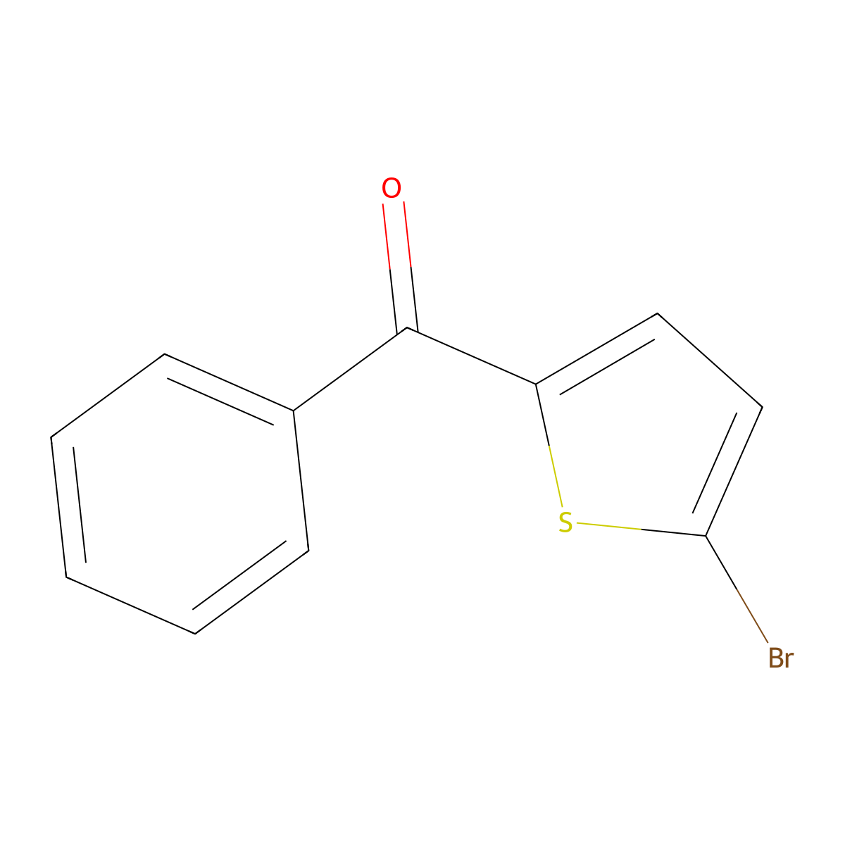 (5-Bromo-2-thienyl)phenylmethanone molecular structure, CAS 31161-46-3