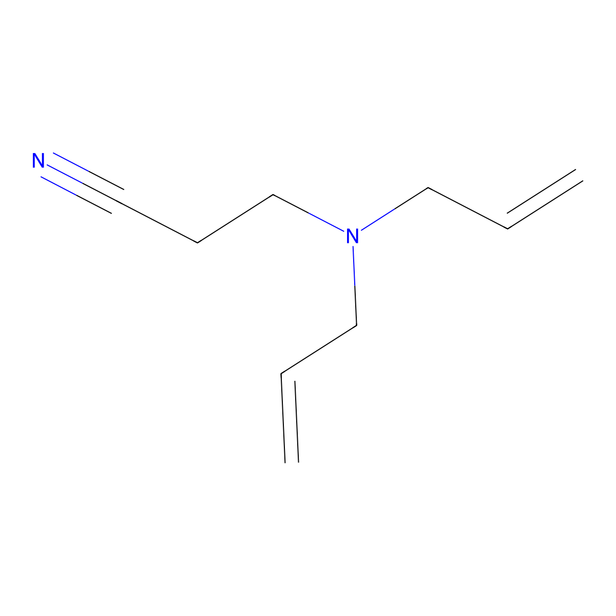 3-(Diallylamino)propanenitrile molecular structure, CAS 31164-08-6