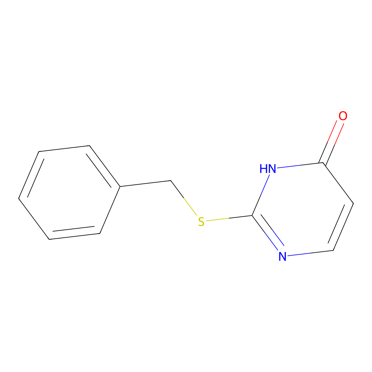 2-(Benzylsulfanyl)pyrimidin-4-ol molecular structure, CAS 31167-21-2