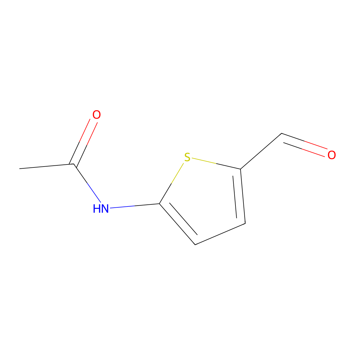 N-(5-Formyl-2-thienyl)acetamide molecular structure, CAS 31167-35-8